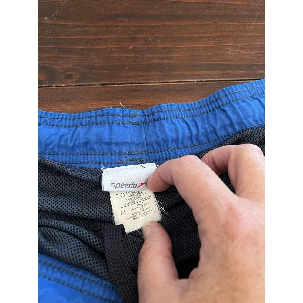 Speedo Men’s Swimwear XL Navy Blue Swim Trunks